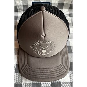 NWT - Columbia PHG Sawback Foam Trucker Brown Black Snapback Unisex‎ One Size